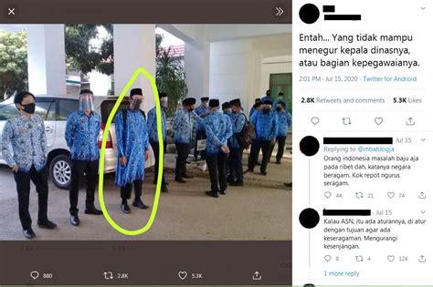 Viral Foto Asn Pakai Baju Korpri Model Gamis Ini Aturan Seragam Yang