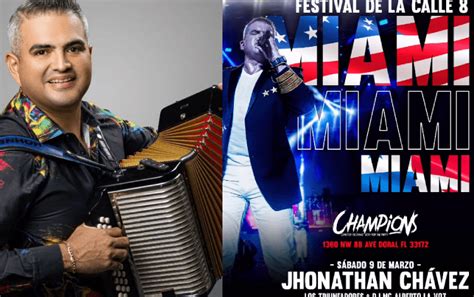 Jhonathan Ch Vez Y Los Triunfadores Se Presentar N En El Festival De La