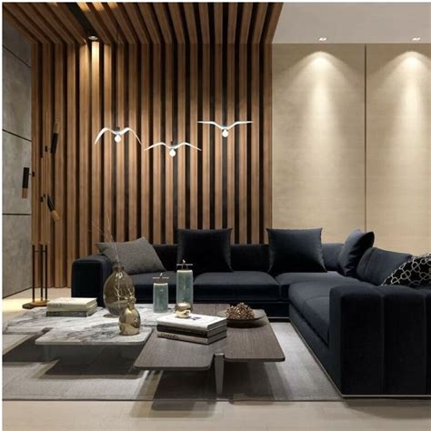 Дизайн с деревянными рейками | Family living rooms, Family room, Furniture
