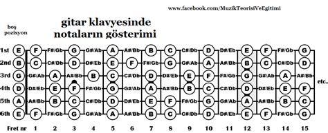 Notalar N Gitar Klavyesinde Ki G Sterimleri M Zik Teorisi Ve E Itimi