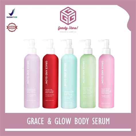 Jual Grace And Glow Body Serum 300 Ml Shopee Indonesia