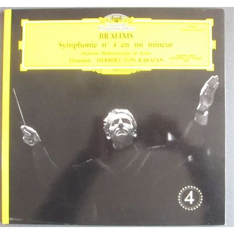 Brahms Symphonie Berlin Karajan By Herbert Von Karajan Lp