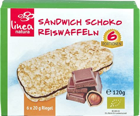 Linea Natura Sandwich Schoko Reiswaffel Popcorn S