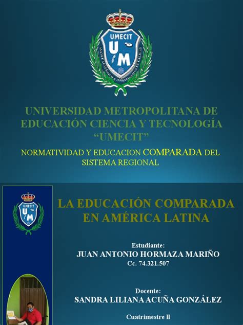 La Educacion Comparada En America Latina Pdf Unesco America Latina