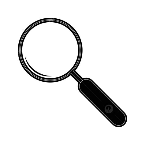 Illustration Of Magnifying Glass Symbol For Searching And Investigating With A Sleuth Magnifier