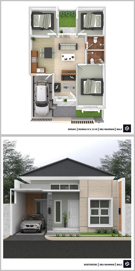 10 Denah Rumah Minimalis 3 Kamar Tidur 1 Lantai 2024 Beserta