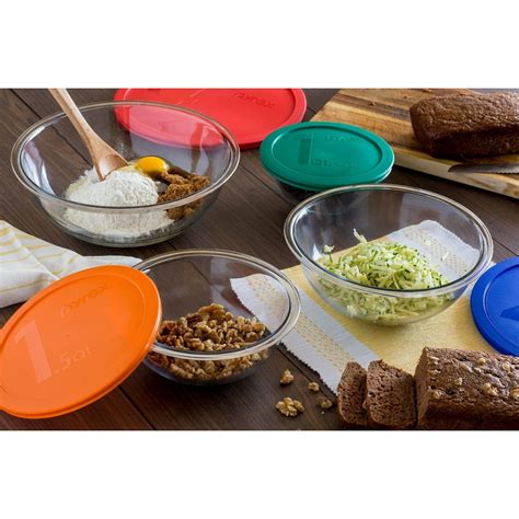 Pyrex 8 Piece Smart Essentials Mixing Bowl Set