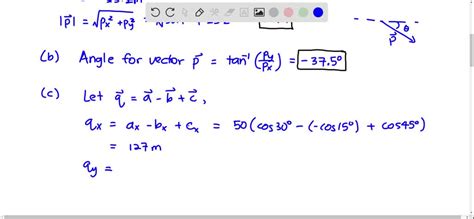 Solved Ilw Three Vectors A B And C Each Have A Magnitude Of M