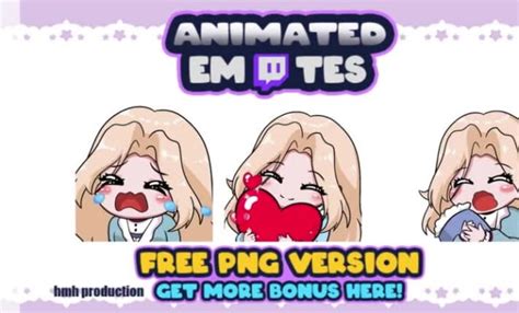 Create Cute Animated Emotes Or Alerts For Twitch Or Discord By Hmh