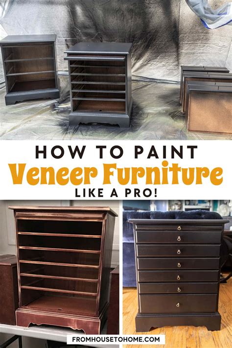 How To Spray Paint Veneer Furniture With A Paint Gun From House To Home