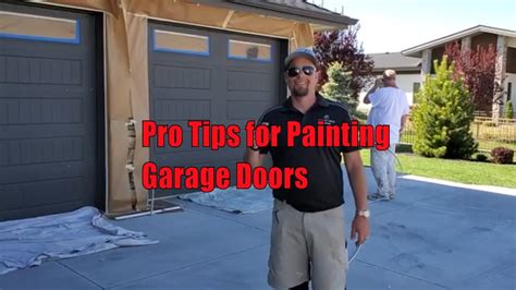 How To Paint Garage Doors Pro Hack For Perfect Doors Youtube