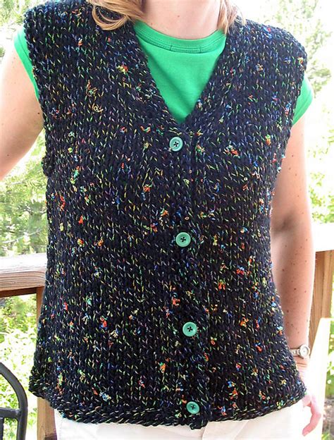 Ravelry Easy Knit Vest Pattern By Kathy North