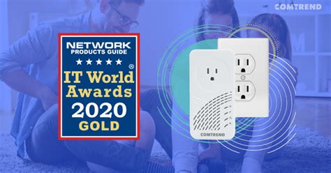 Comtrend’s G Hn Wave 2 Powerline Adapter Wins Gold In The 15th Annual 2020 It World Award®