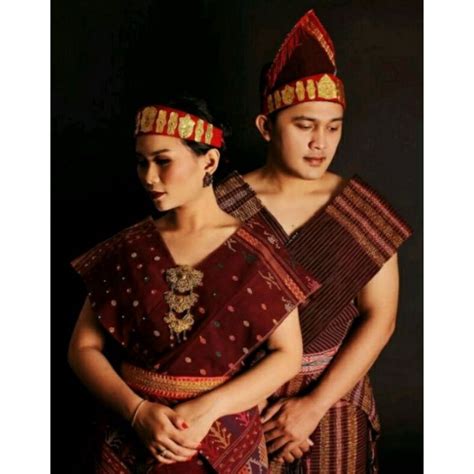 Jual Sepasang Pakaian Baju Adat Batak Toba Dewasa Dari Kain Ulos Batak