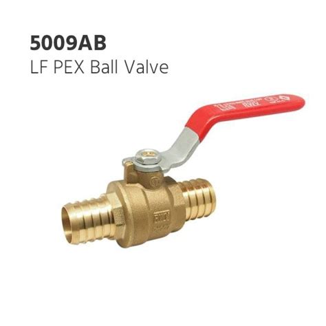 Abd Lf Pex F Ball Valve With Drain Red White Valve Corp