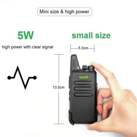 WLN KD C1 Portable CB Radio Mini Walkie Talkie FM Transceiver KDC1