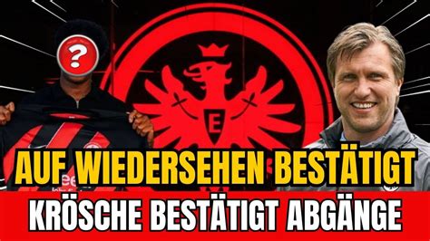 KRÖSCHE BESTÄTIGT WINTERABGANG UND BESORGT FANS NACHRICHTEN EINTRACHT