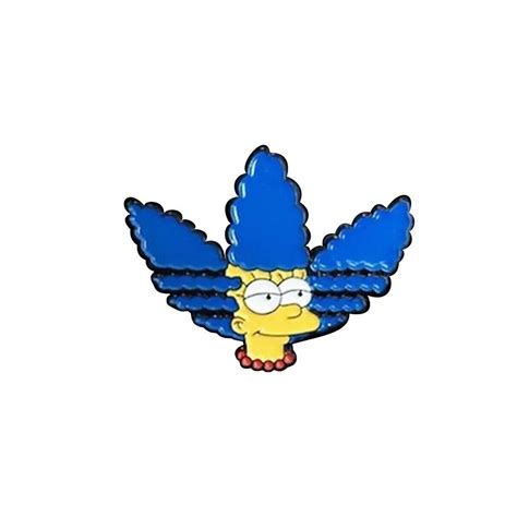 Marge Simpson The Simpsons Cross Over Enamel Pin Badge Etsy