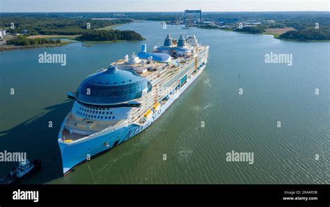 Worlds Largest Cruise Ship Icon Of The Seas Departing For Sea Trials