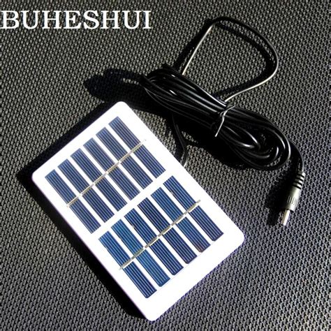 BUHESHUI célula Solar de 1 2 W y 6V con Cable DC5521 cargador de Panel