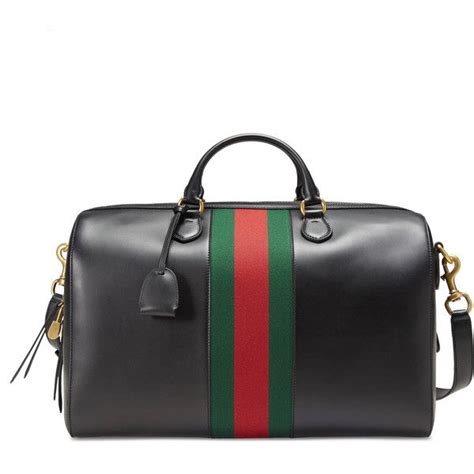 Gucci Leather Duffle 156 040 RUB Liked On Polyvore Featuring Men S