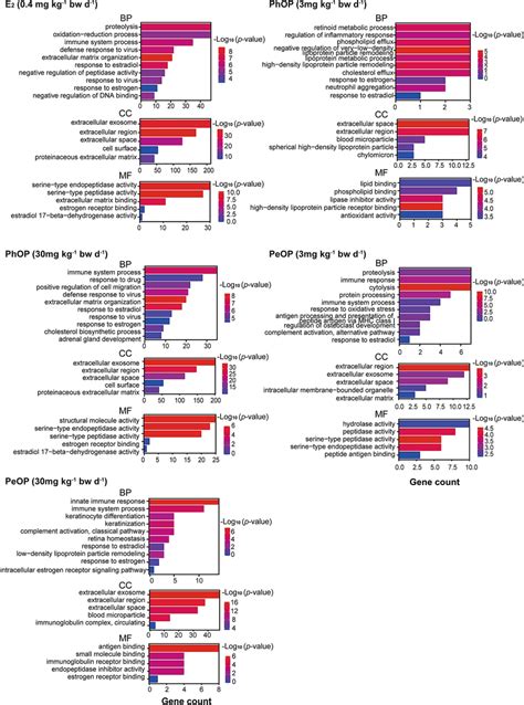 Histograms Of The Gene Ontology Go Classifications Go Enrichment