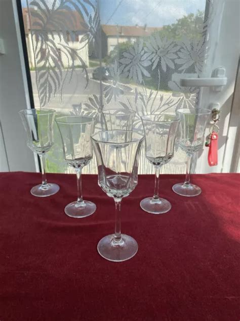 6 VERRES À vin rouge cristal d Arques Luminarc modèle OCTIME EUR 27 00