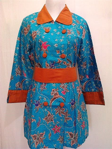 Model Blus Kantor Terbaru Tahun Motif Oby Grosir Batik