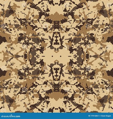 Desert Camouflage Seamless Tileable Texture Royalty Free Stock Image