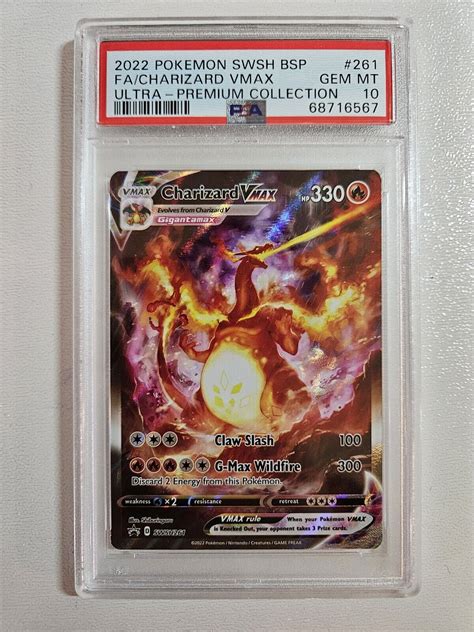 Mavin Pokemon Psa Swsh Charizard Upc Promo Alt Art Charizard Vmax