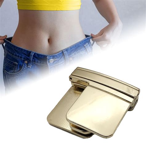 Adjustable Waistband Belt Fastener Golden Metal Pants Clips Walmart