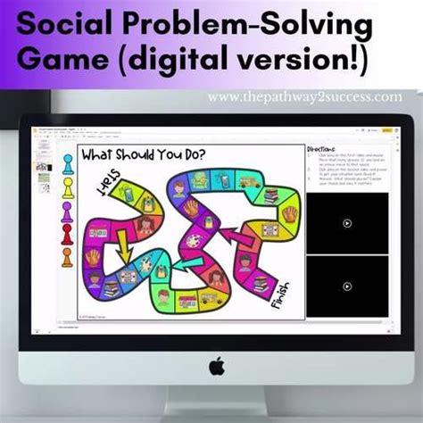 Social Problem Solving Board Game Digital And Print For Distance Learning Social Scripts Social