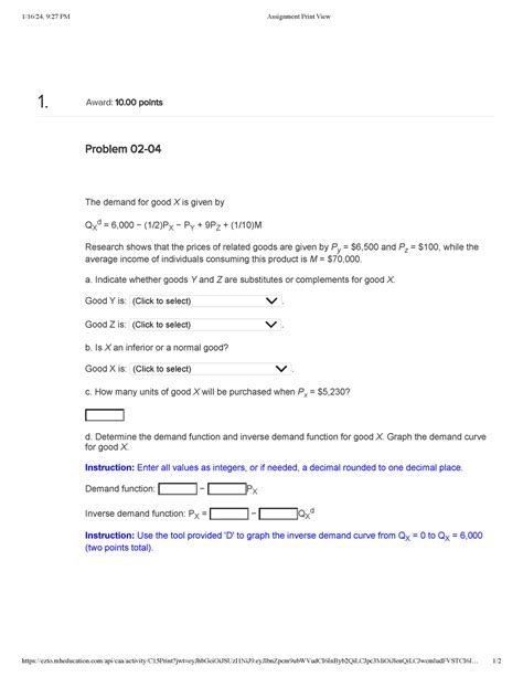 Chp Dsds Pm Assignment Print View Ezto Mheducation