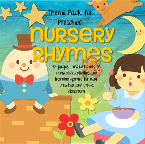 Nursery Rhymes Pack For Preschool Pre K 127 Pgs