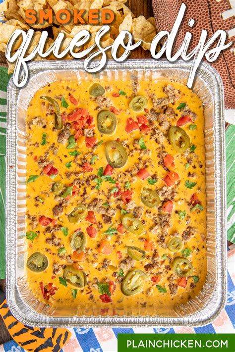 Smoked Queso Dip Plain Chicken
