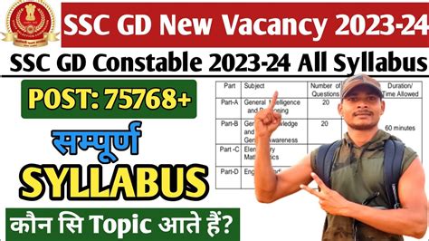 Ssc Gd Vacancy Ssc Gd Constable Syllabus Ssc Gd Complete