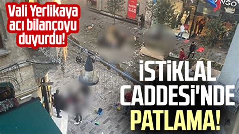 Stiklal Caddesi Nde Patlama Samsun Haber Samsun Son Dakika Haberleri