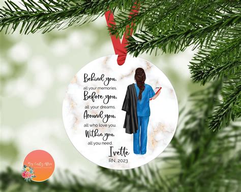 Nurse Ornament Personalized Ornament Custom Ornament Nurse Student Gift ...