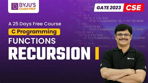 Recursion I C Programming For Gate Computer Science Cse Exam