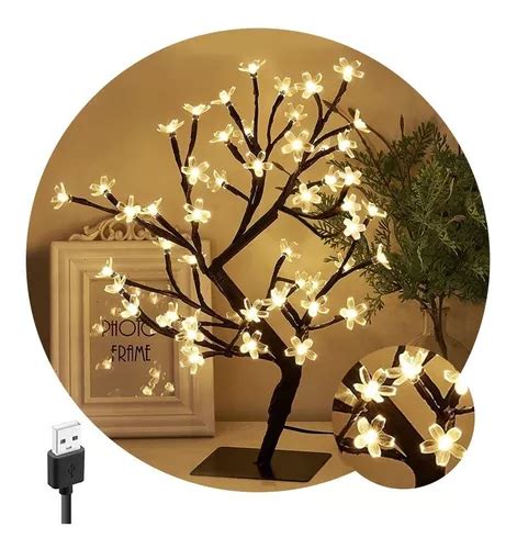 Lampara Luces Led Para Interiores Decoracion Arbol Usb Mercadolibre