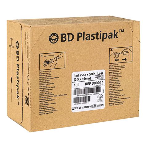 BD Plastipak Tuberkulinspritzen 1 ml Luer ohne Kanüle meddax24 de