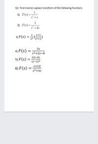 Answered Q Find Inverse Laplace Transform Of Bartleby