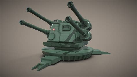 Military Turret - Download Free 3D model by ville.eriksen [594ef4b] - Sketchfab