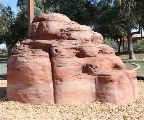 Small Sandstone Playground Climbing Boulder Commercial Playground