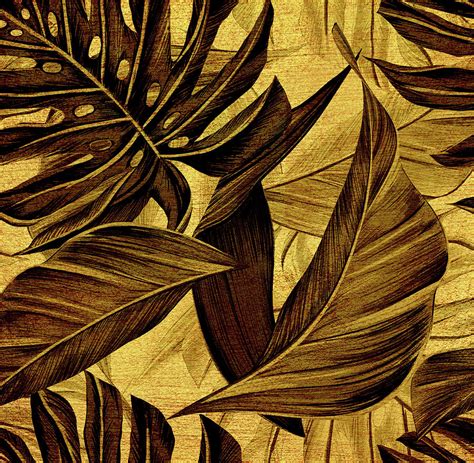 Golden Leaves Painting by Agata Surma - Fine Art America