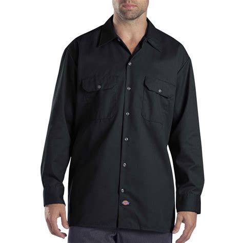 Dickies Long Sleeve Work Shirt Herren Hemd 574 Black Fun Sport Vision