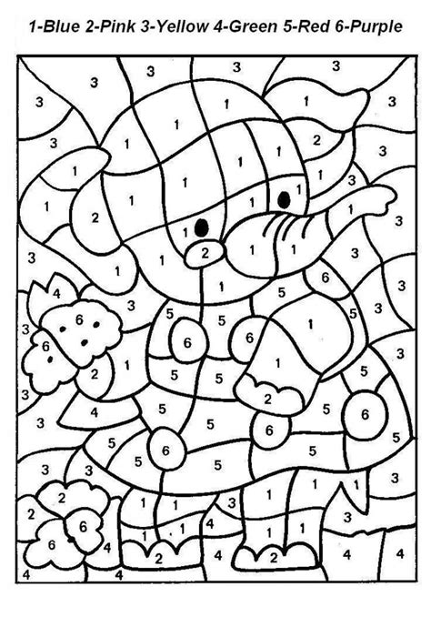 Hard Color By Number Sheets – Warehouse of Ideas