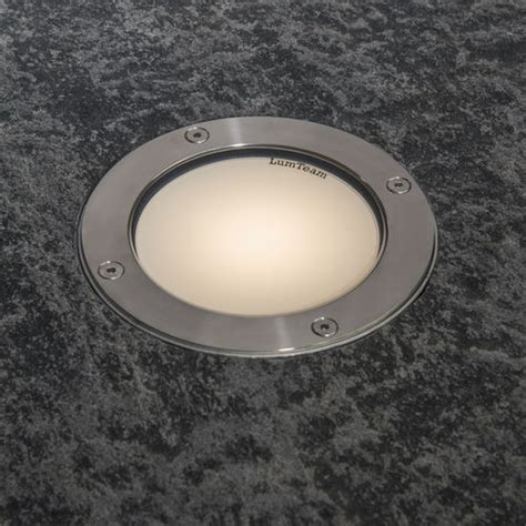 Luminaire Encastrable Au Sol Gemini Velvet Lumteam Led Rond