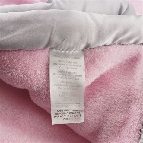 Wendy Bellissimo Elephant Plush Pink Gray Trim Blanket 28 X 38 Inches