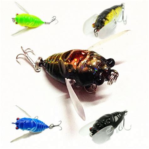 2018 50mm 6g Bugs Surface Bugs Lures Topwater Cicada Lures Baits For